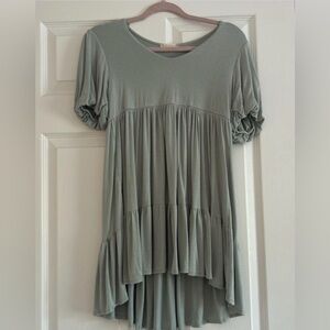 Elegant Sage Green Women's Top